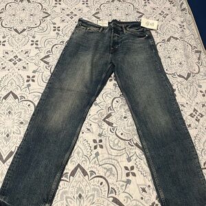 H&M Dark Wash Straight Jeans